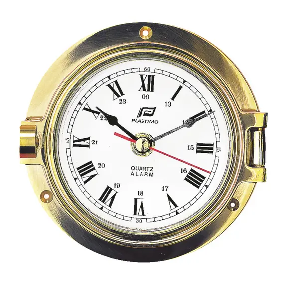Polished Brass Clock - 120mm