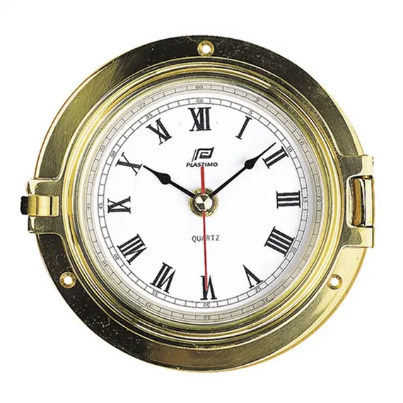 Polished Brass Clock - 140mm