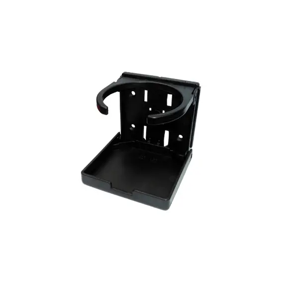 Black Foldable Cup Holder with Plastic Cover