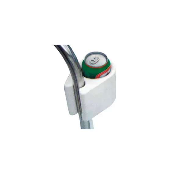 White Can Holder -  Tube Mounting