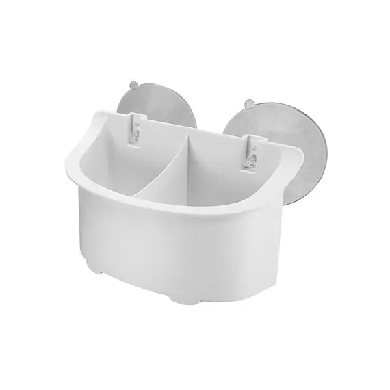 Boîte de rangement en plastique blanc - 160mm