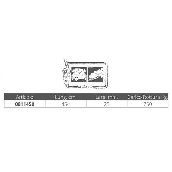 Ratchet Tie Down - 454cm
Attache à cliquet - 454cm, Largeur, mm: 25, 2 image Ratchet Tie Down - 454cm
Attache à cliquet - 454cm, Largeur, mm: 25, 2 image