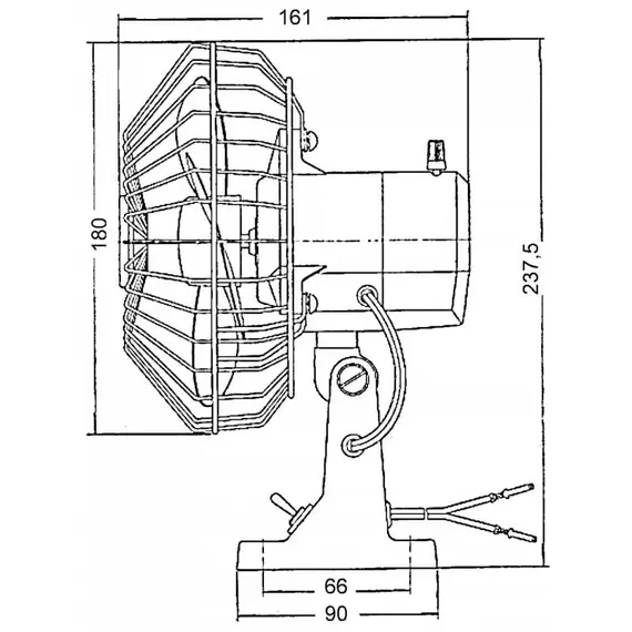 ABS Swivelling Fan - 24V, Voltage, V DC: 24, 2 image ABS Swivelling Fan - 24V, Voltage, V DC: 24, 2 image