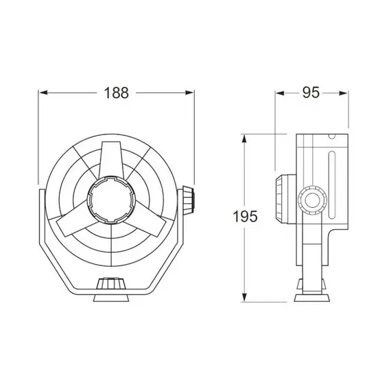 White Turbo Fan - 12V, Color: White, Voltage, V DC: 12, 2 image White Turbo Fan - 12V, Color: White, Voltage, V DC: 12, 2 image