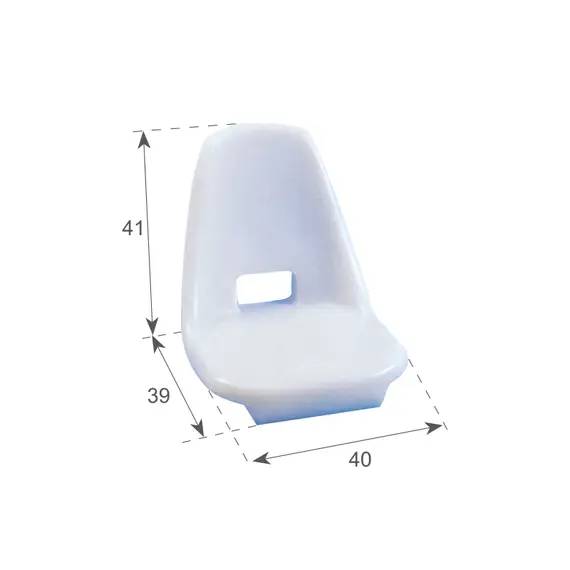 Polyethylene Seat Shell, 2 image Polyethylene Seat Shell, 2 image
