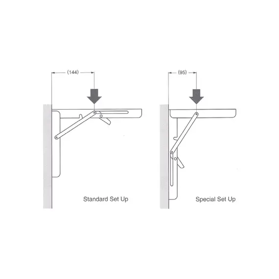 Support de table pliant - 150kg, Dimensions, mm: 305x165x25, Charge maximale, kg: 150, 3 image Support de table pliant - 150kg, Dimensions, mm: 305x165x25, Charge maximale, kg: 150, 3 image