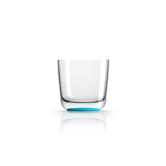 Low Whisky Tumbler - Lagoon Blue Line
