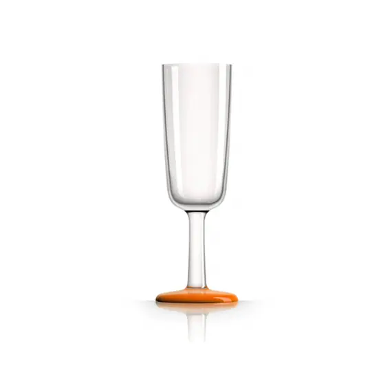 Champagne Flute - Orange Line