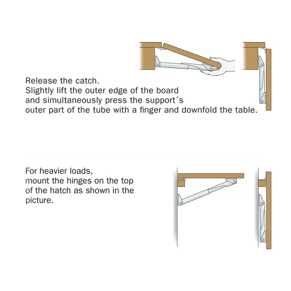 Rakego Folding Bracket - 402mm, Length, mm: 402, 3 image Rakego Folding Bracket - 402mm, Length, mm: 402, 3 image