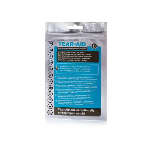 Tear Aid Kit de réparation «B» - Patch - 7,6 x 30 cm, Dimensions, cm: 7.6x30
