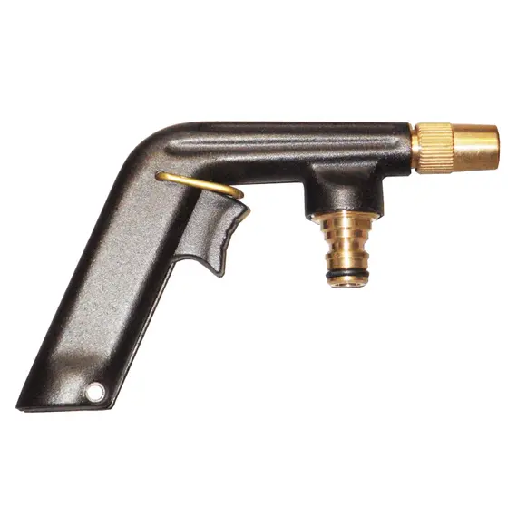 Gun with adjustable flow