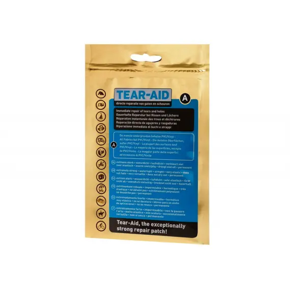 Tear Aid Kit de réparation «A» - Rouleau - 7,6 x 150 cm, Dimensions, cm: 7.6x150
