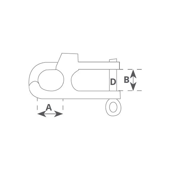 Homologated Stainless Steel Snap Hook - 59mm, 5 image