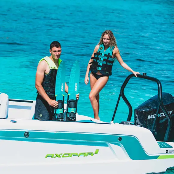 Jobe Allegre Combo Waterskis - Teal, Color: Teal, 7 image Jobe Allegre Combo Waterskis - Teal, Color: Teal, 7 image