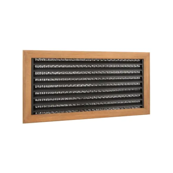 Teak Return Air Grille with Filter - 300x200mm