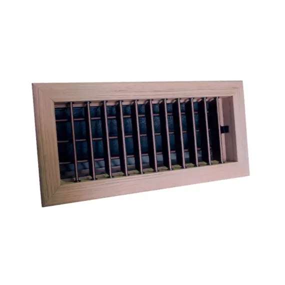 Teak Supply Air Grille with Damper - 200x100mm