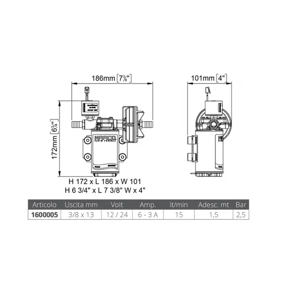 UP3/E Pompe d'autoclave - 12/24V, 2 image UP3/E Pompe d'autoclave - 12/24V, 2 image