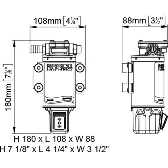 UP3/OIL-R Pump - 12V, 2 image UP3/OIL-R Pump - 12V, 2 image