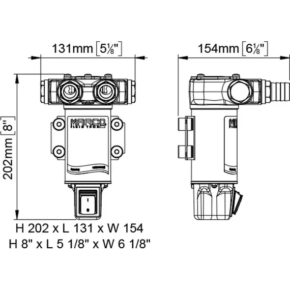 VP45-S Vane Pump - 12V, 3 image VP45-S Vane Pump - 12V, 3 image