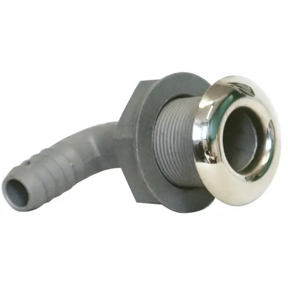 90° Thru Hull Fitting - Ø25mm, For hose diameter, mm: 25