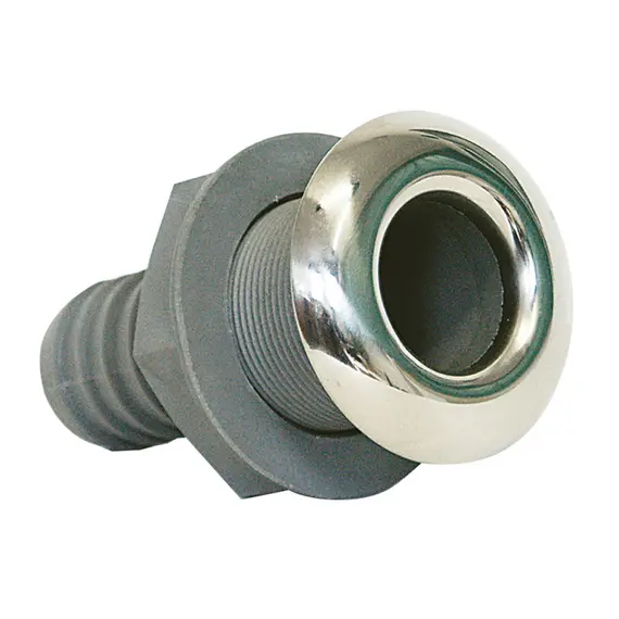 Straight Thru Hull Fitting - Ø16mm, Diameter, mm: 16