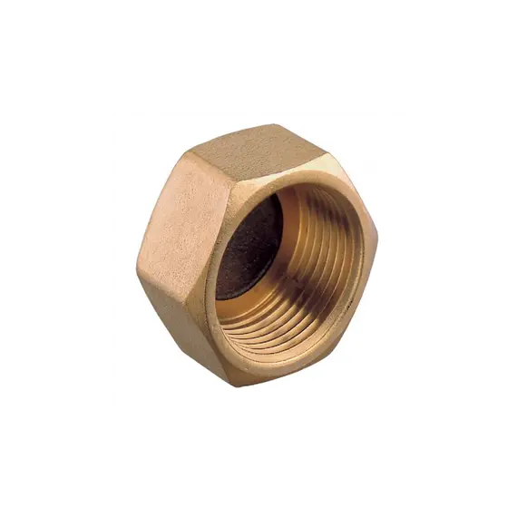 Brass Female Thread Cap - 3/4", Thread: 3/4"