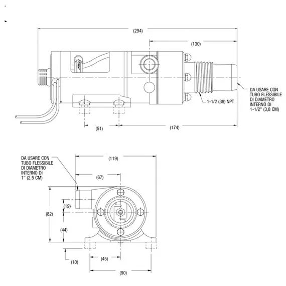 Jasco Macerator Pump - 12V, Voltage, V DC: 12, 2 image Jasco Macerator Pump - 12V, Voltage, V DC: 12, 2 image