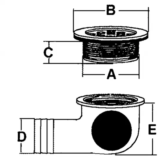 Tamis de décharge en acier inoxydable - Ø82mm, 2 image