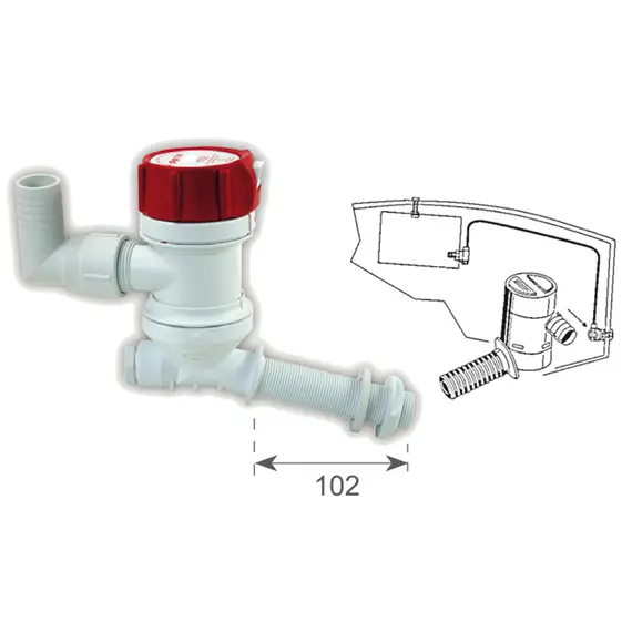 Pro-Series Ventilating Immersion Pump - Angled Entrance - 12V, 2 image Pro-Series Ventilating Immersion Pump - Angled Entrance - 12V, 2 image