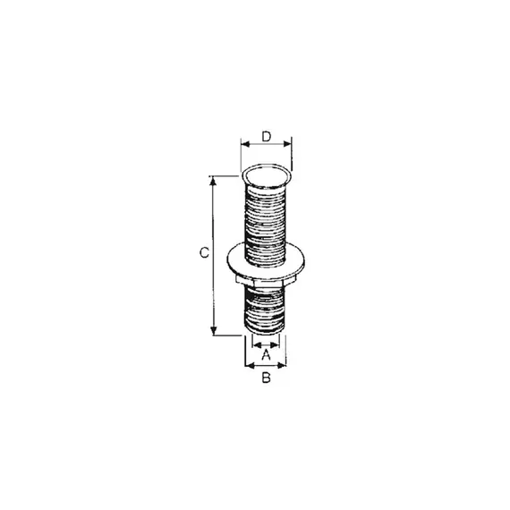 Nylon Skin Fitting - Ø35mm, 2 image Nylon Skin Fitting - Ø35mm, 2 image