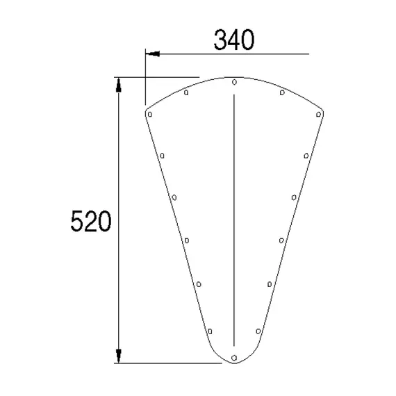Bow Shield - 340x520mm, 3 image Bow Shield - 340x520mm, 3 image