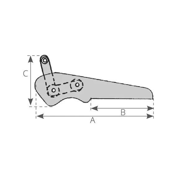 Dévidoir de proue en aluminium anodisé - 425mm, 2 image