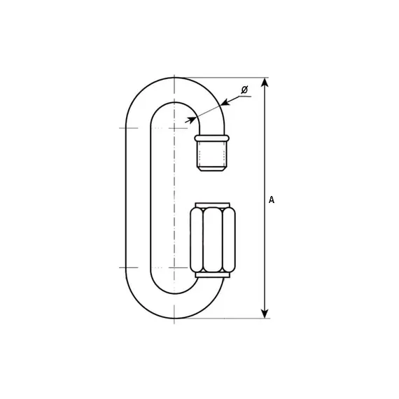 Galvanized Quick Link - 8mm, Diameter, mm: 8, 3 image
