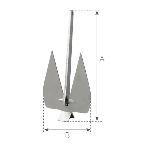 Ancre Plastimo Britany - 12kg, Poids, kg: 12, 2 image Ancre Plastimo Britany - 12kg, Poids, kg: 12, 2 image