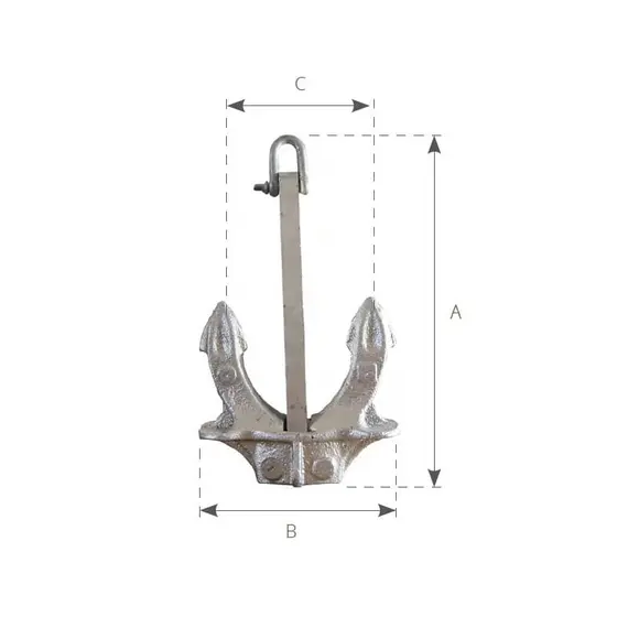 Ancre Hall - 36kg, Poids, kg: 36, 2 image Ancre Hall - 36kg, Poids, kg: 36, 2 image