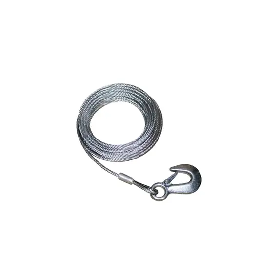 Winch Cable & Hook - 5mm - 10m