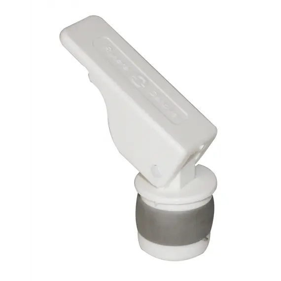 Bouchon de vidange extensible en nylon blanc - 25mm