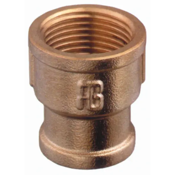 Bronze Reducing Socket F-F - 2" to 1"1/2, Thread: 2"-1"1/2