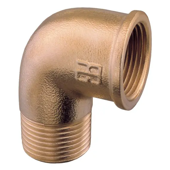 Brass Elbow 90° M-F - 1", Thread: 1"