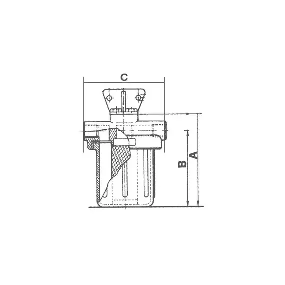Filtre à eau CF - 3/8, Fil de discussion: 3/8", 2 image