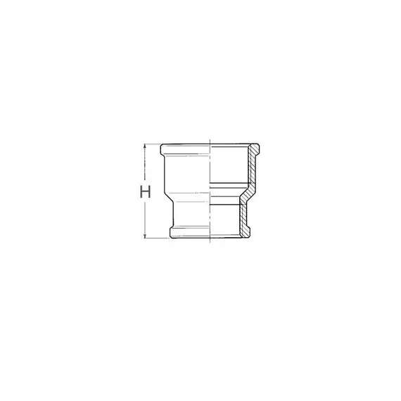 Douille de réduction en bronze F-F - 1/2'' à 3/8'', Fil de discussion: 1/2"-3/8", 2 image Douille de réduction en bronze F-F - 1/2'' à 3/8'', Fil de discussion: 1/2"-3/8", 2 image