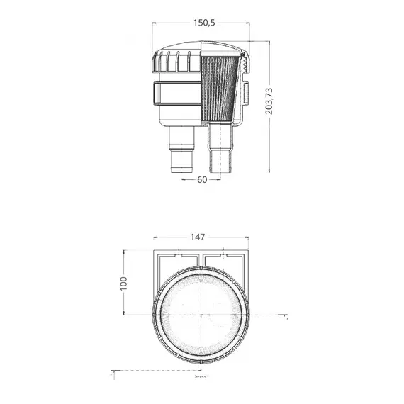Plastic Water Filter - 50-90L/min, For hose diameter, mm: 19-25, 2 image Plastic Water Filter - 50-90L/min, For hose diameter, mm: 19-25, 2 image