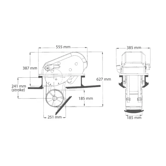 Compact Retract Thruster CR 80, Max thrust, kg: 85, 2 image
