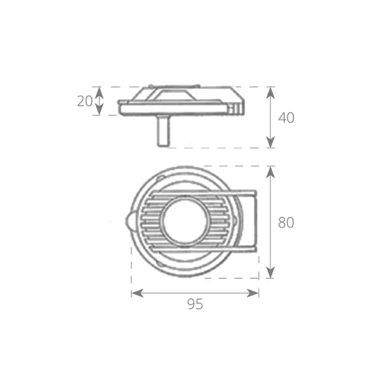 Grey Foot Switch - Red Up, Model: Up, 2 image Grey Foot Switch - Red Up, Model: Up, 2 image