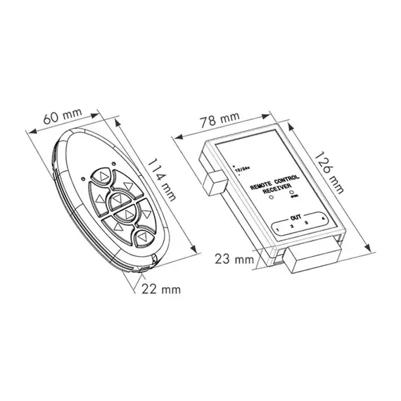 Contrôle à distance de la radio avec émetteur, 3 image Contrôle à distance de la radio avec émetteur, 3 image