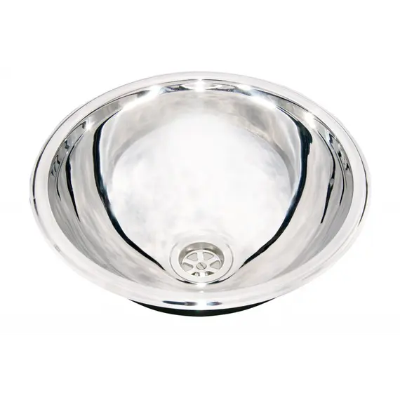 Évier rond en acier inoxydable - 450mm, Diamètre, mm: 450