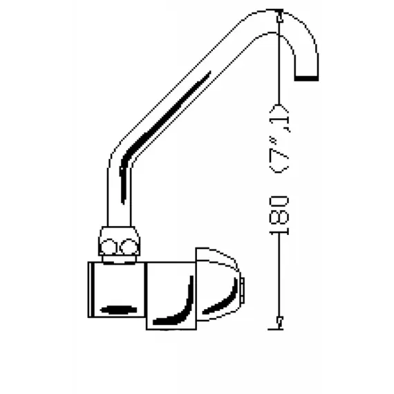 Mélangeur en laiton chromé, 2 image