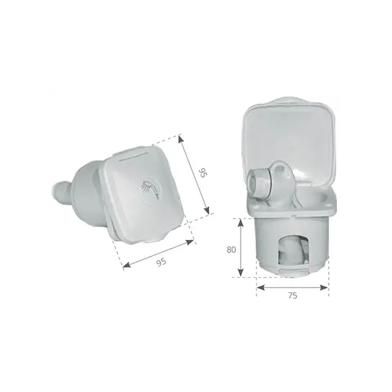 Support en PVC pour pomme de douche Top Line, 2 image Support en PVC pour pomme de douche Top Line, 2 image
