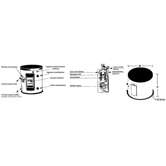 Boiler Raritan 1700 Series - 75.7L, Capacity, L: 75.7, 2 image Boiler Raritan 1700 Series - 75.7L, Capacity, L: 75.7, 2 image