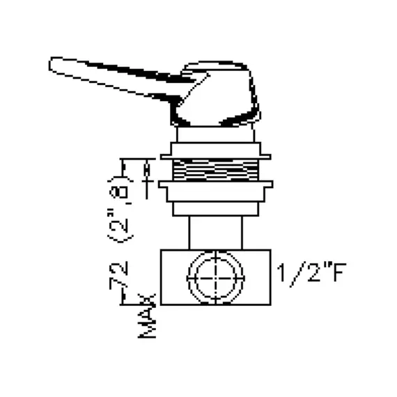 Mélangeur de douche en laiton, 2 image